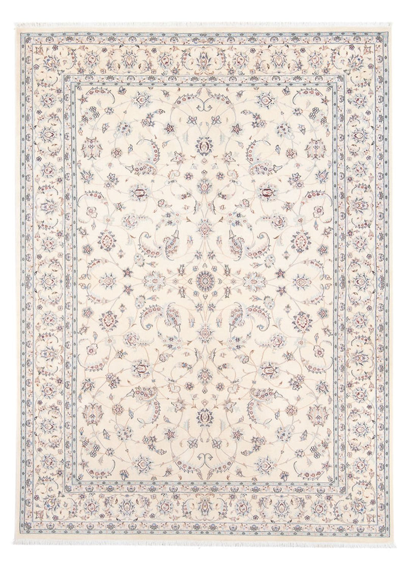 Perzisch tapijt - Nain - Premium - 241 x 170 cm - licht beige