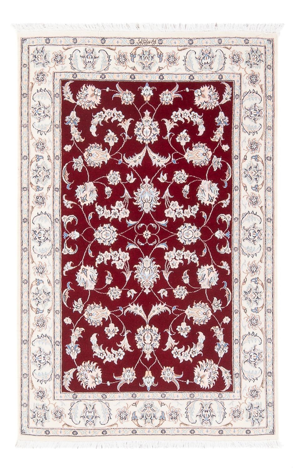 Perzisch tapijt - Nain - Premium - 121 x 80 cm - rood