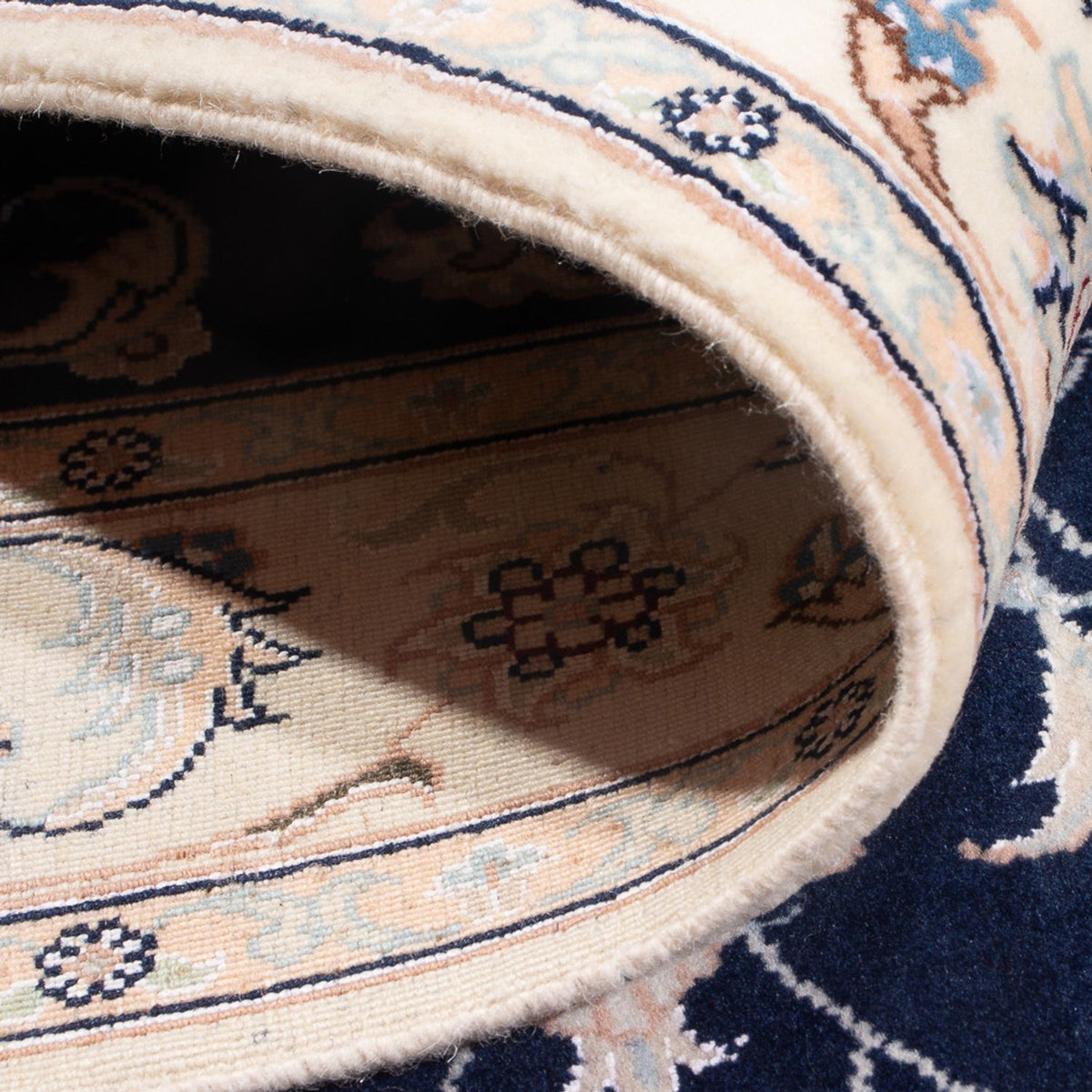 Perzisch tapijt - Nain - Premium - 120 x 81 cm - donkerblauw