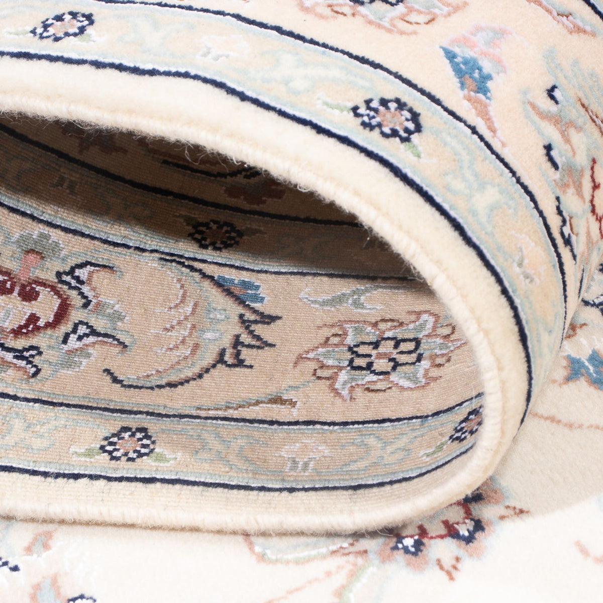 Perzisch tapijt - Nain - Premium - 121 x 82 cm - crème