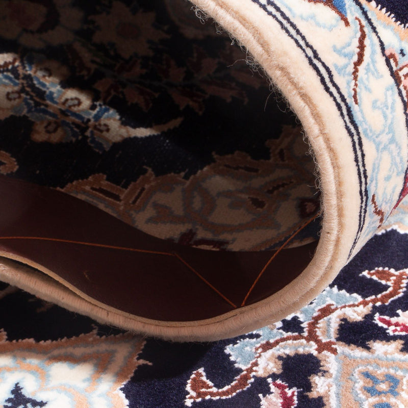 Loper Perzisch tapijt - Nain - Premium - 213 x 35 cm - donkerblauw