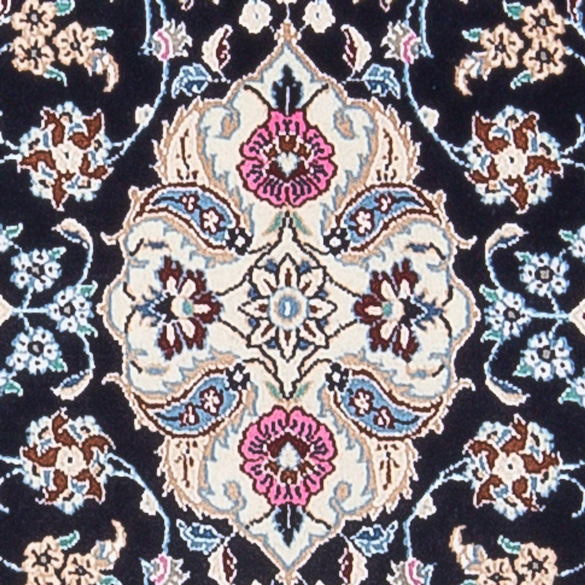 Loper Perzisch tapijt - Nain - Premium - 197 x 48 cm - donkerblauw