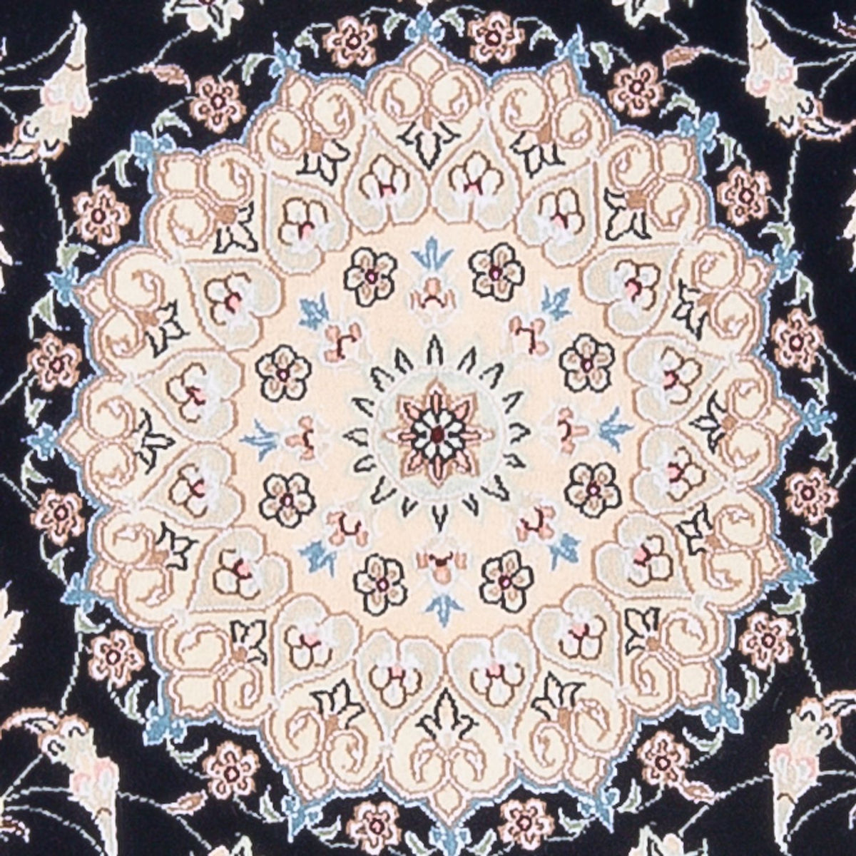 Perzisch tapijt - Nain - Premium - 144 x 90 cm - donkerblauw