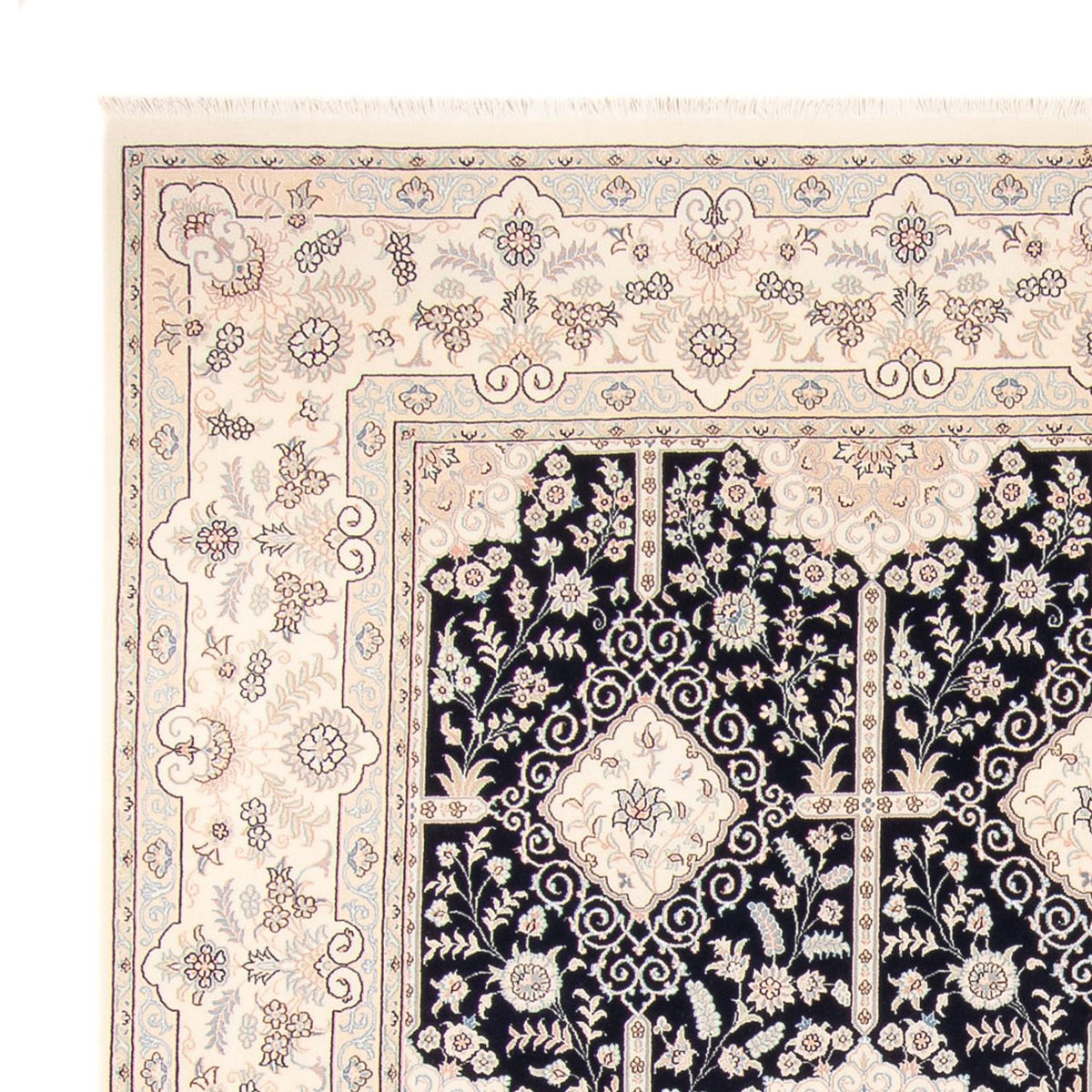 Perzisch tapijt - Nain - 263 x 245 cm - donkerblauw