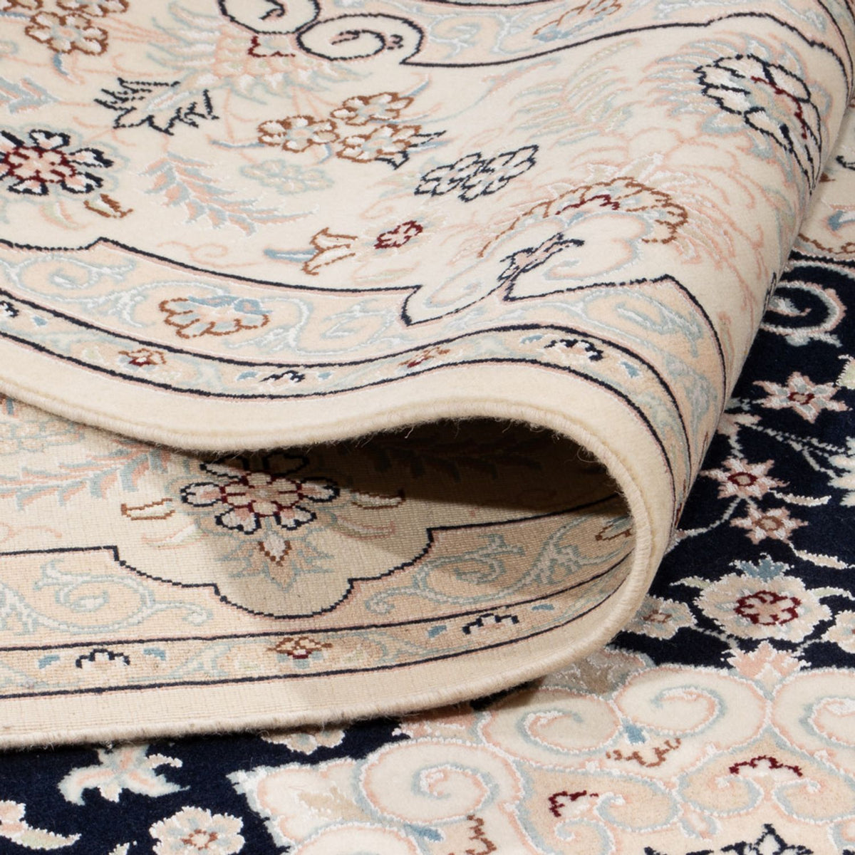 Perzisch tapijt - Nain - 263 x 245 cm - donkerblauw