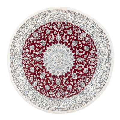 Perzisch tapijt - Nain - Premium rond  - 150 x 150 cm - rood