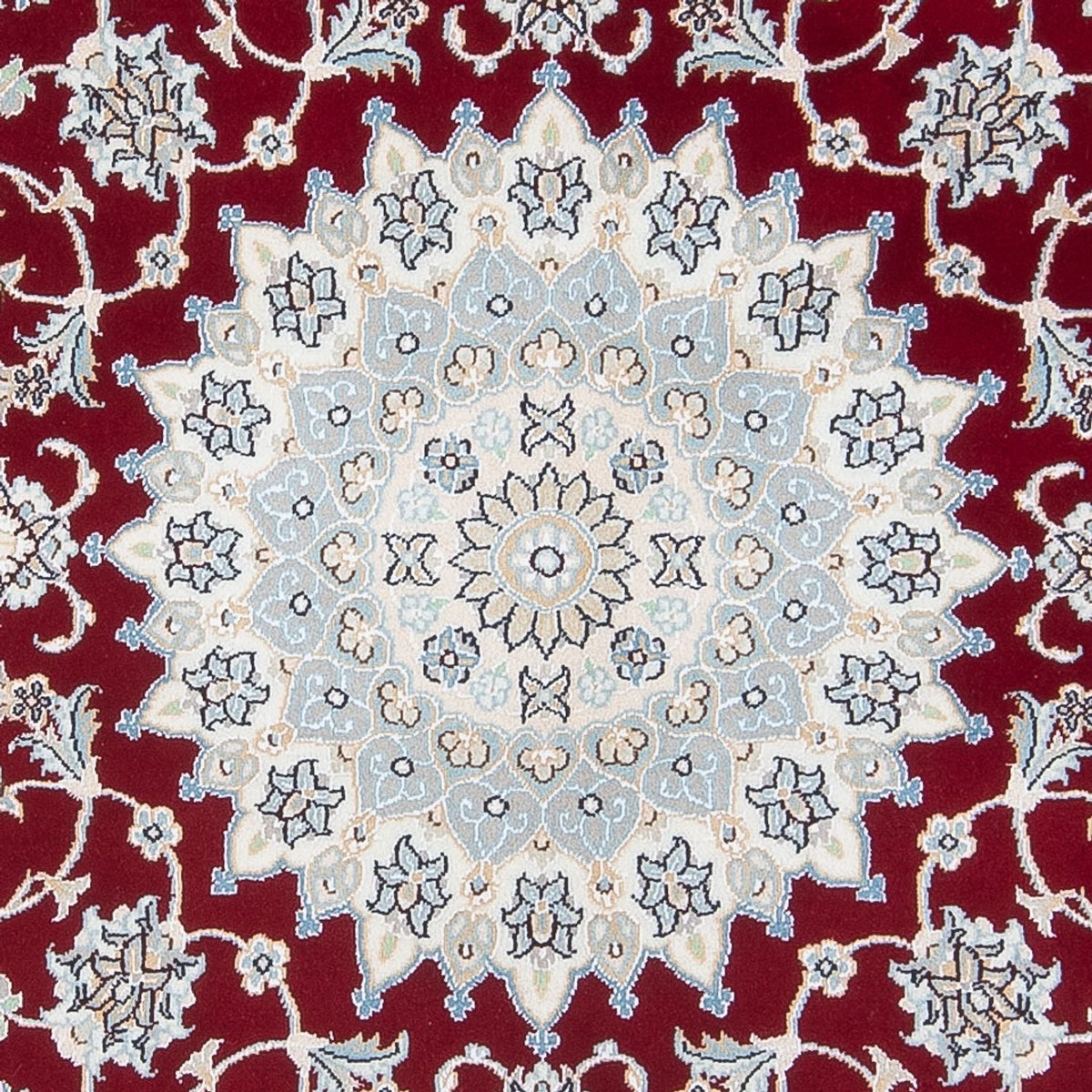 Perzisch tapijt - Nain - Premium rond  - 150 x 150 cm - rood