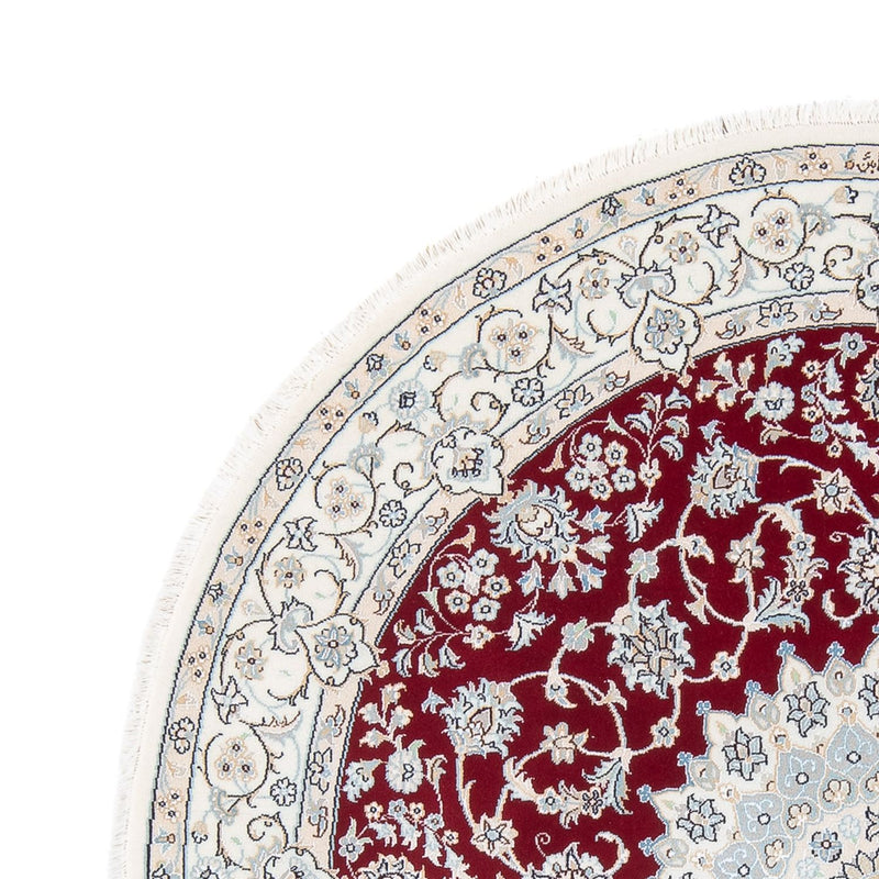 Perzisch tapijt - Nain - Premium rond  - 150 x 150 cm - rood