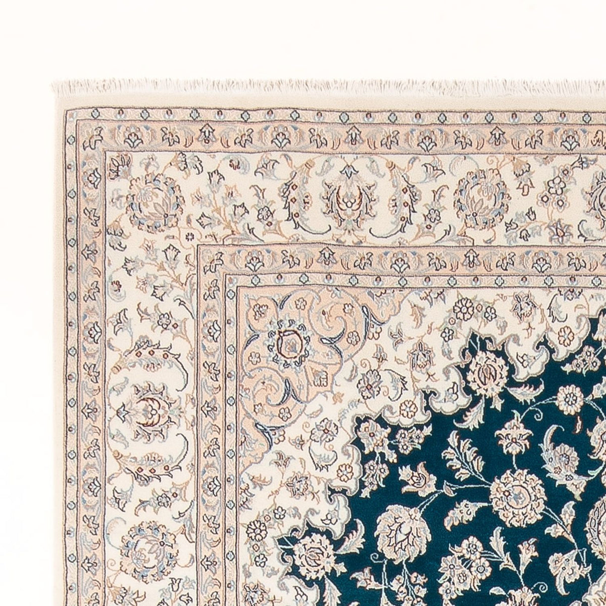 Perzisch tapijt - Nain - 300 x 200 cm - groen