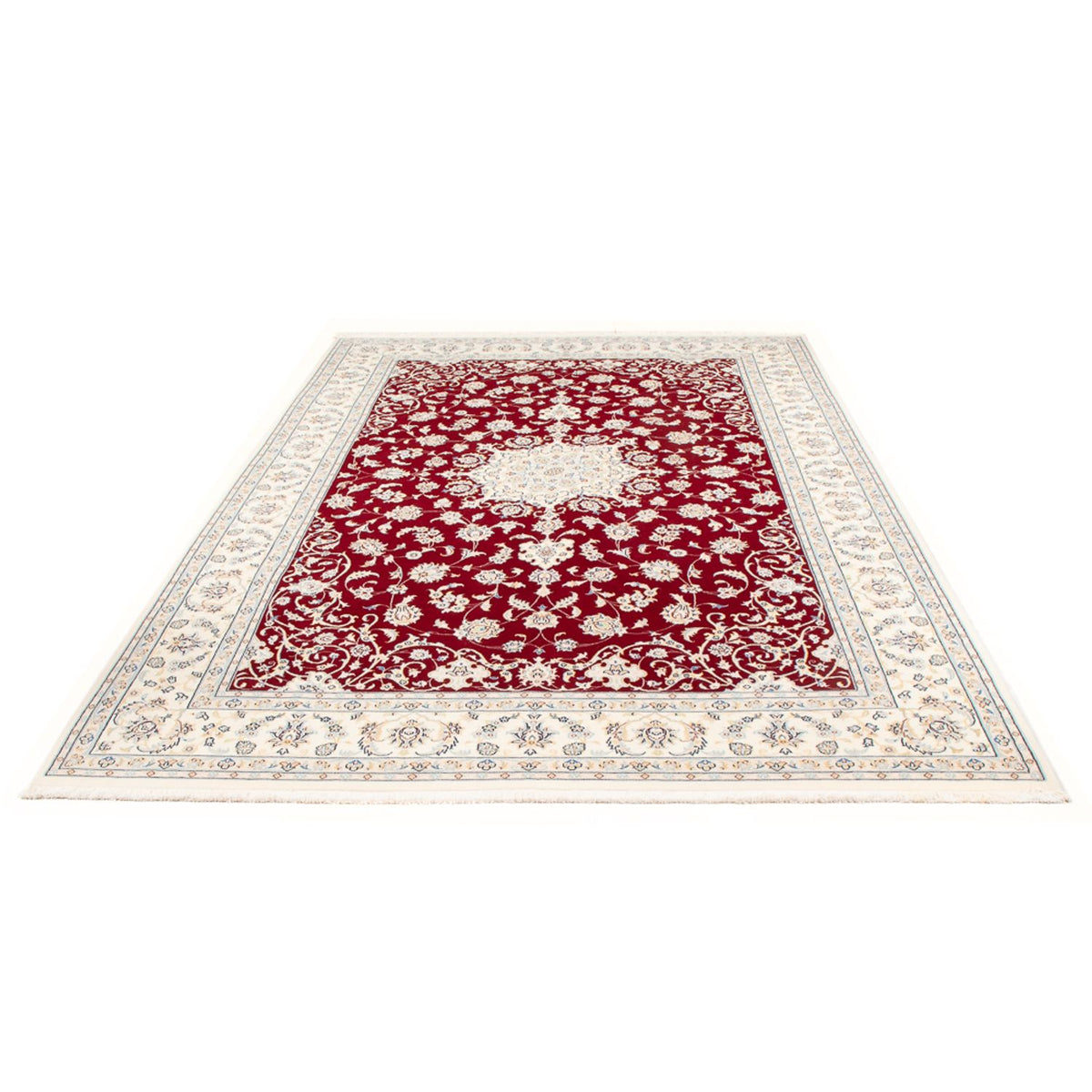 Perzisch tapijt - Nain - 298 x 196 cm - rood