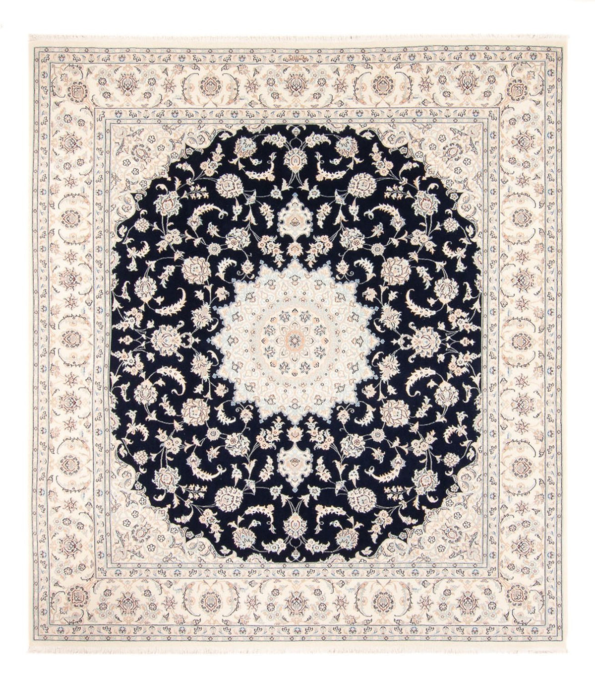 Perzisch tapijt - Nain - 261 x 223 cm - donkerblauw