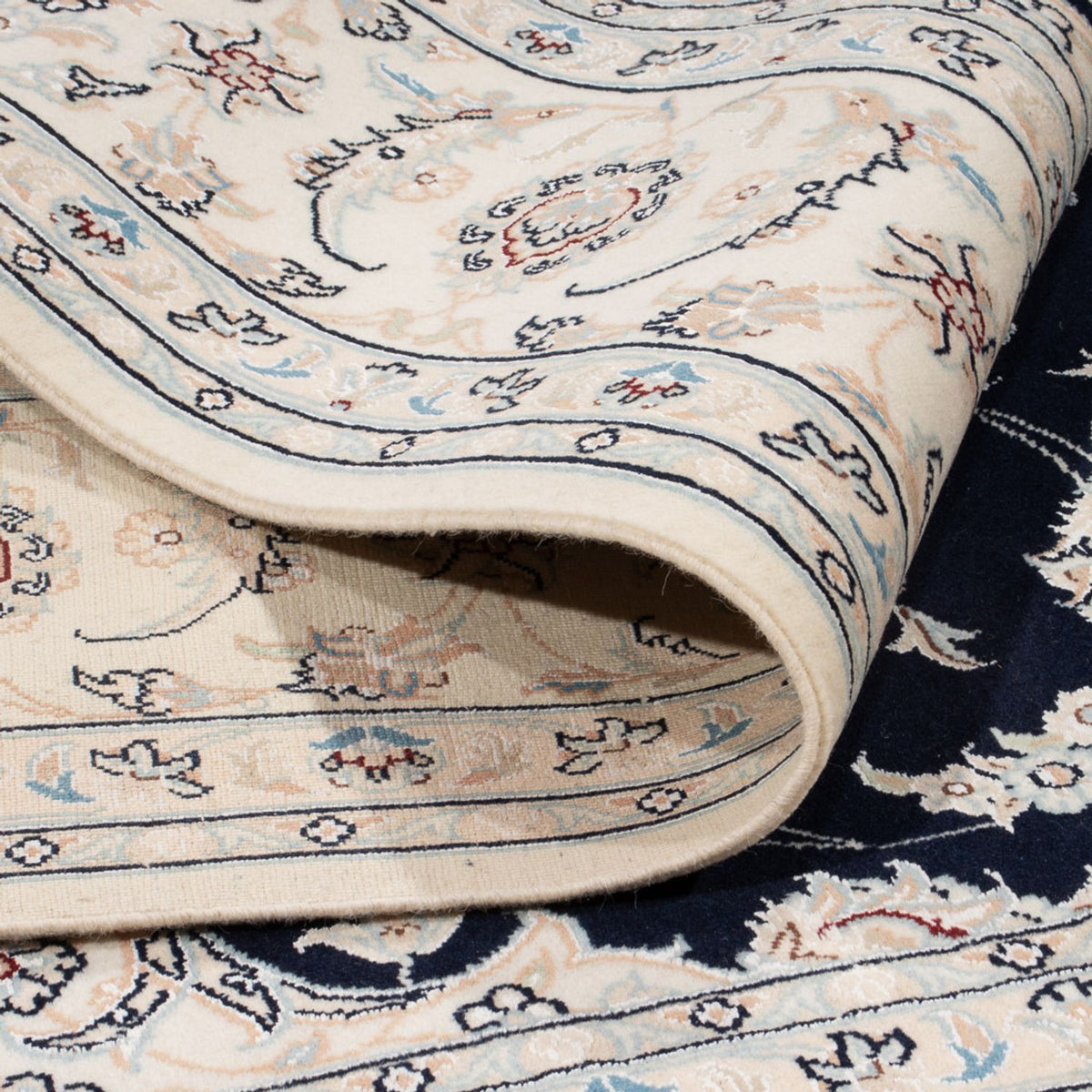 Perzisch tapijt - Nain - 261 x 223 cm - donkerblauw