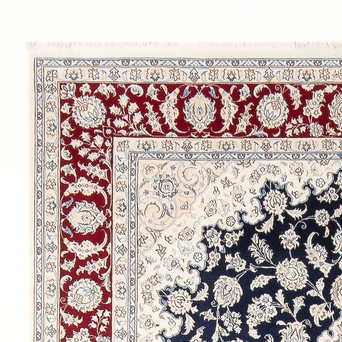 Perzisch tapijt - Nain - 296 x 198 cm - donkerblauw