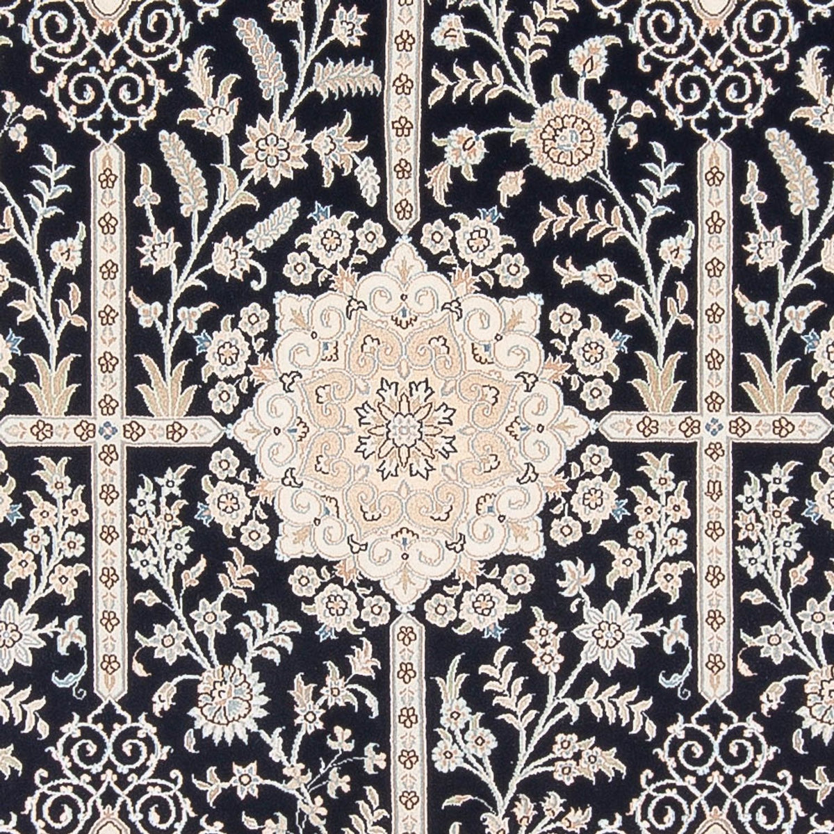 Perzisch tapijt - Nain - Premium - 294 x 198 cm - donkerblauw