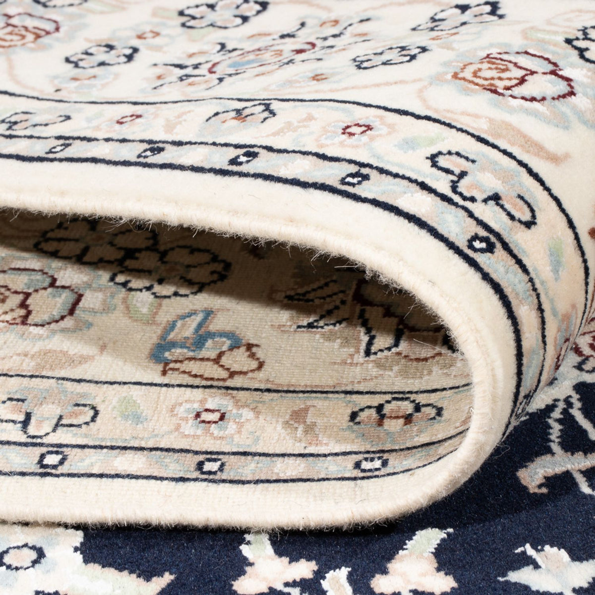 Perzisch tapijt - Nain - Premium - 196 x 150 cm - donkerblauw