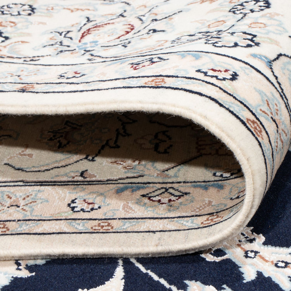 Perzisch tapijt - Nain - Premium - 294 x 198 cm - donkerblauw