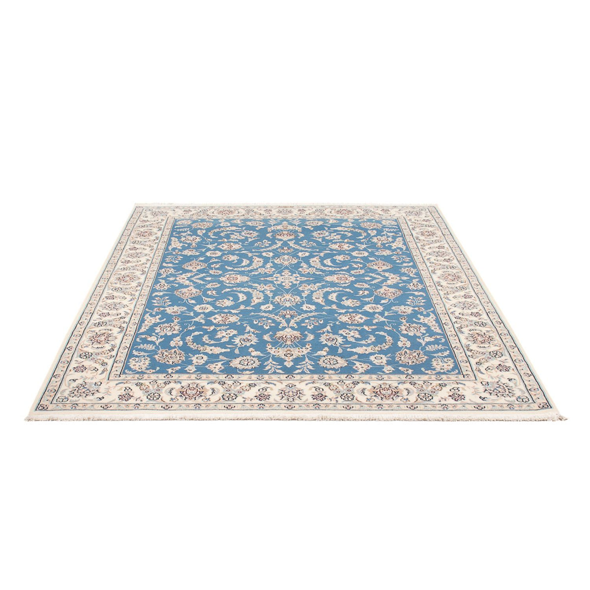 Perzisch tapijt - Nain - Premium - 198 x 152 cm - blauw