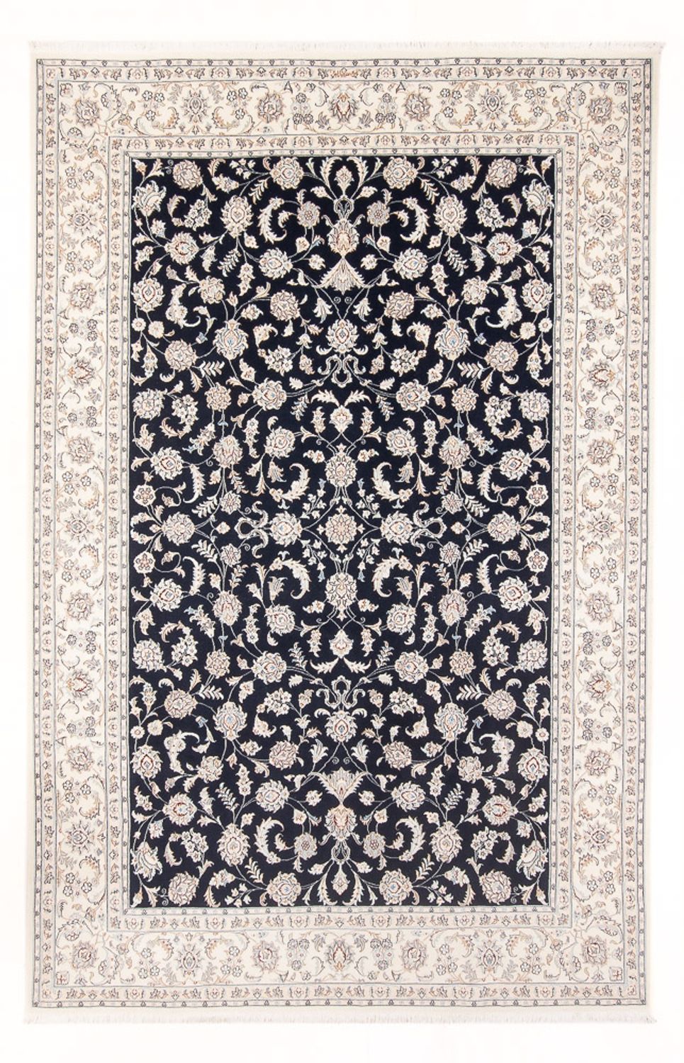 Perzisch tapijt - Nain - Premium - 298 x 198 cm - donkerblauw