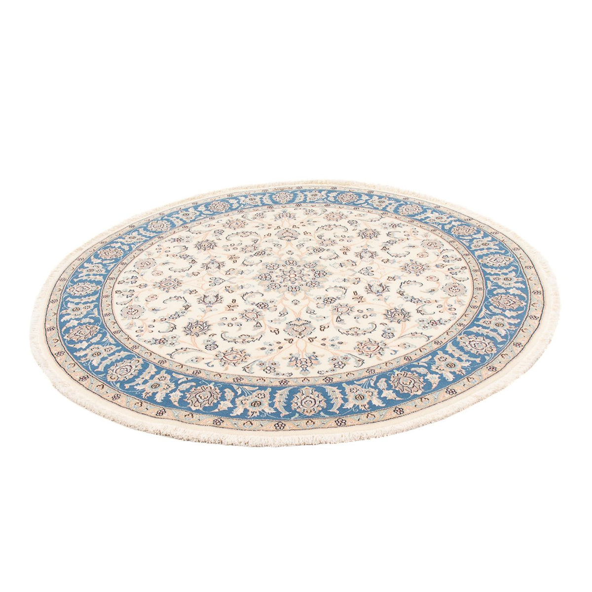 Perzisch tapijt - Nain - Premium rond  - 150 x 150 cm - crème