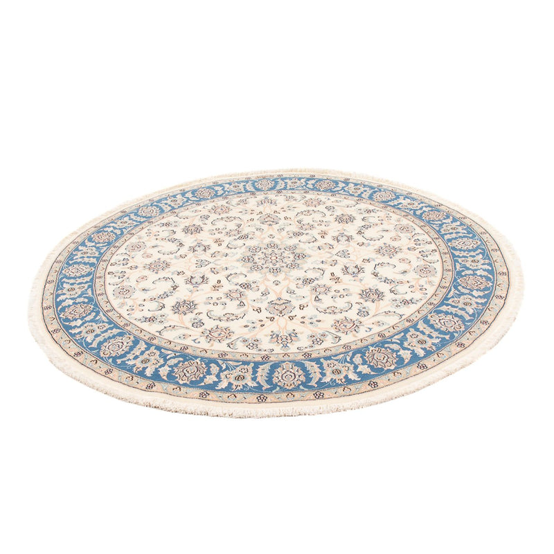 Perzisch tapijt - Nain - Premium rond  - 150 x 150 cm - crème