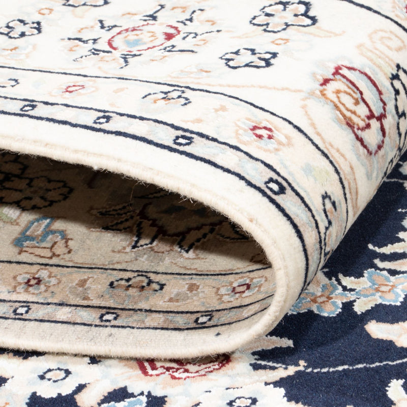 Perzisch tapijt - Nain - Koninklijk - 196 x 147 cm - donkerblauw