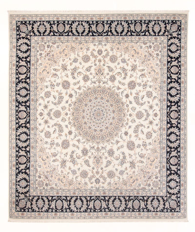 Nain - 6La Tapijt 251x270cm - Perzisch tapijt - crème