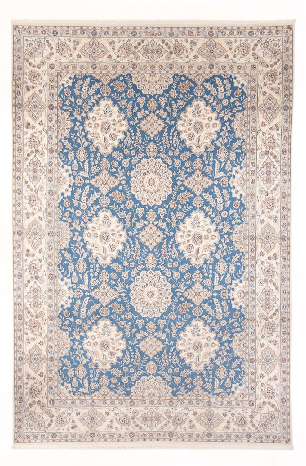 Perzisch tapijt - Nain - Premium - 348 x 245 cm - lichtblauw