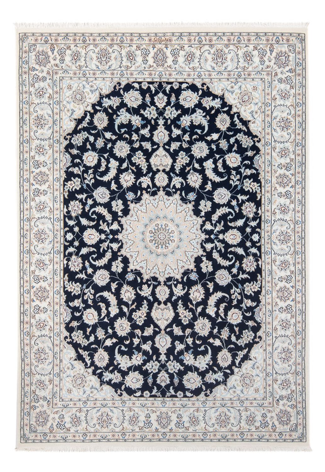 Perzisch tapijt - Nain - Premium - 207 x 146 cm - donkerblauw