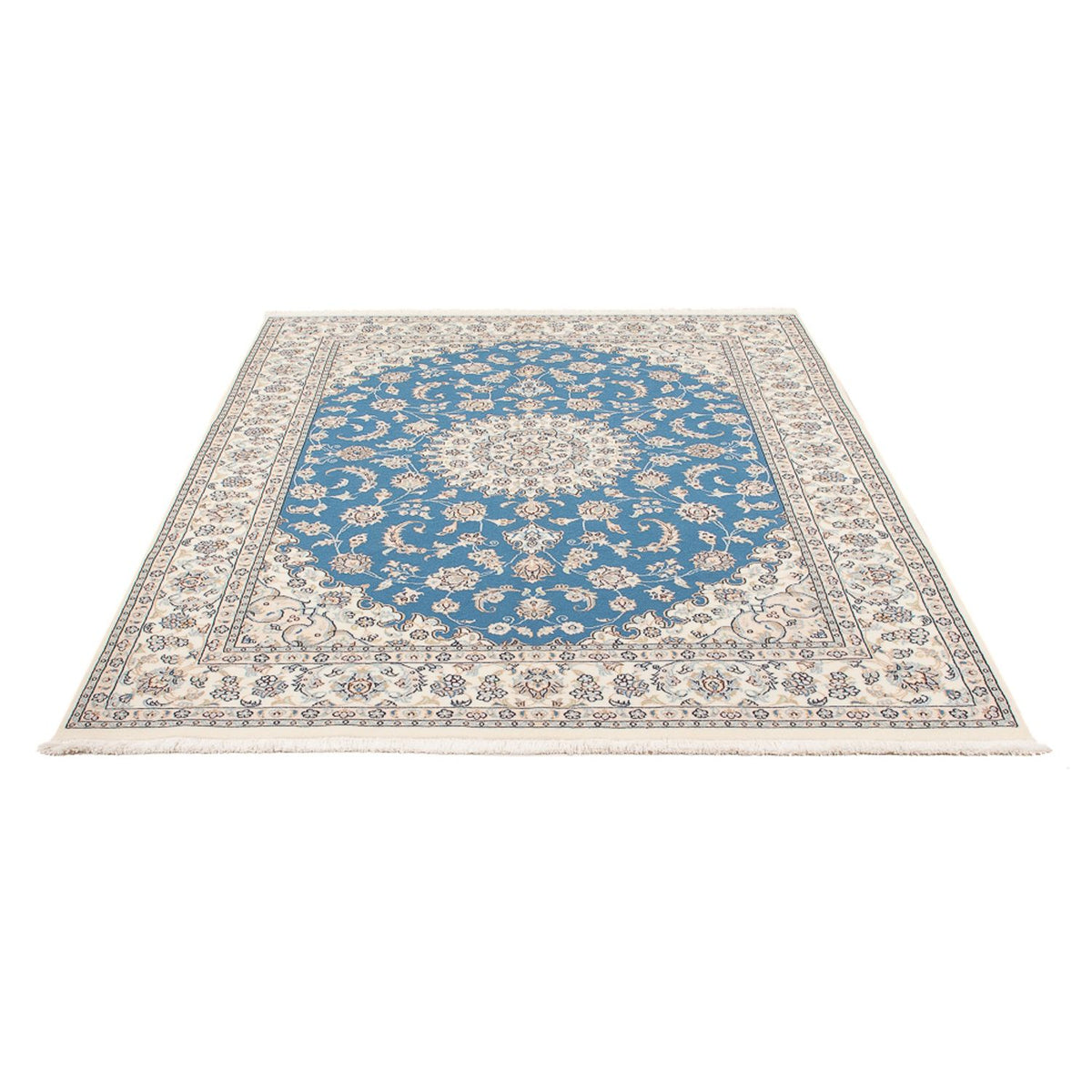 Perzisch tapijt - Nain - Premium - 206 x 147 cm - blauw