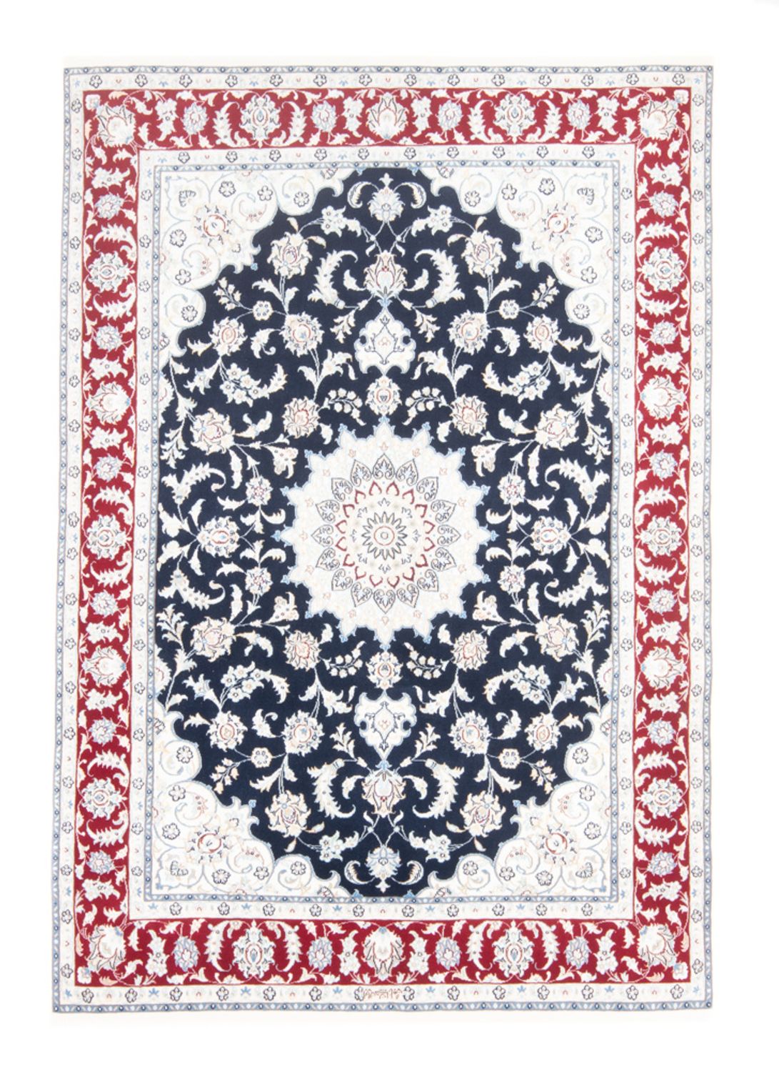 Perzisch tapijt - Nain - Koninklijk - 203 x 145 cm - donkerblauw