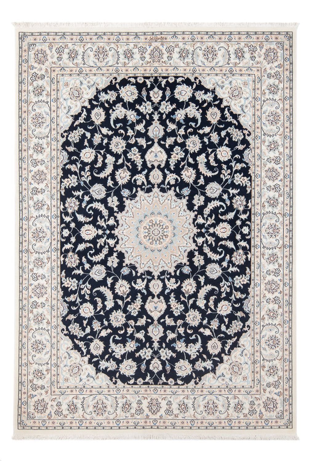 Perzisch tapijt - Nain - Premium - 203 x 147 cm - donkerblauw