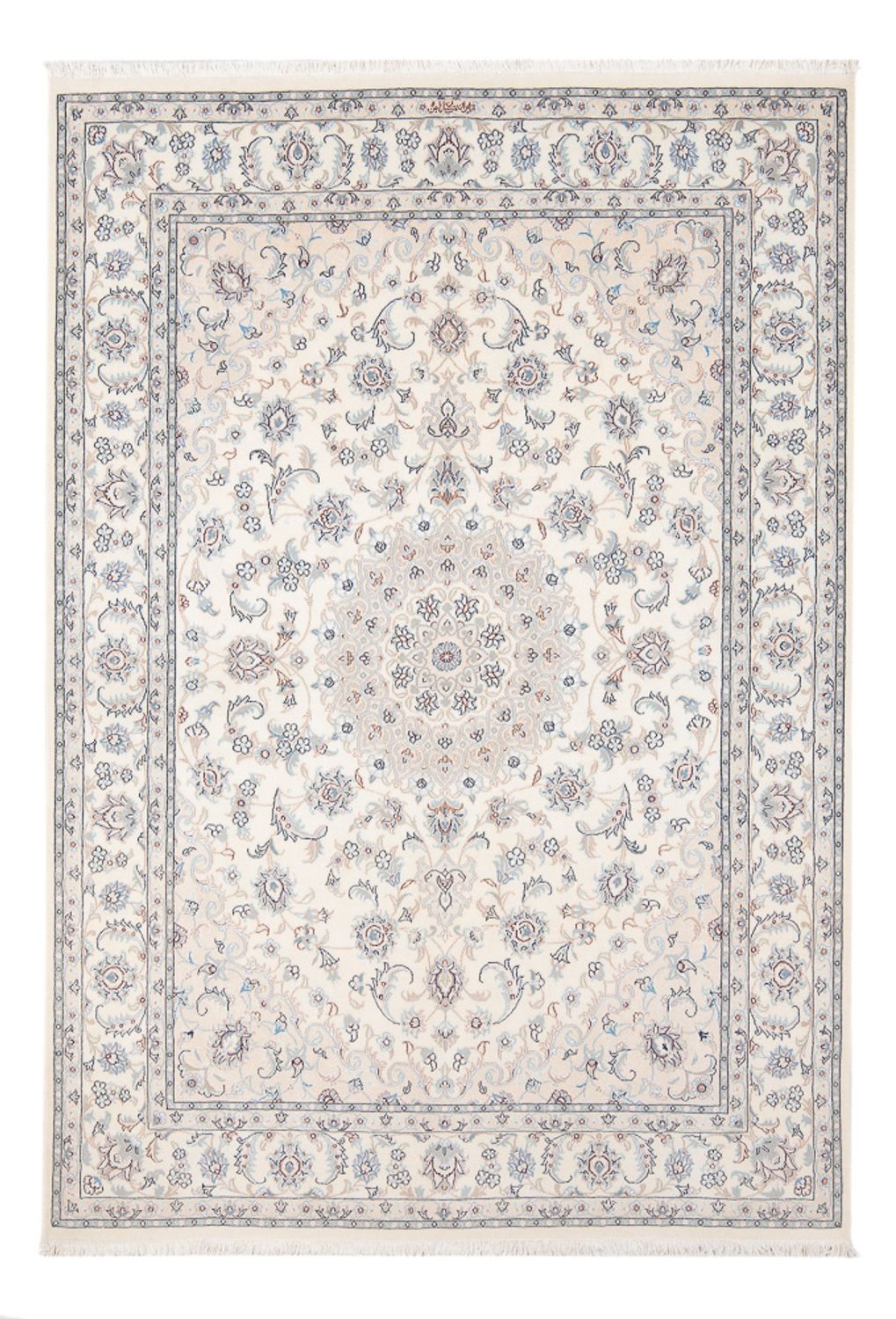 Perzisch tapijt - Nain - Premium - 208 x 148 cm - crème