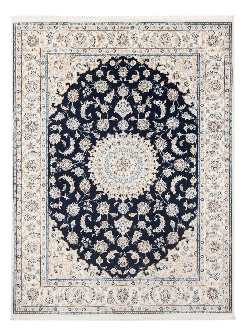 Perzisch tapijt - Nain - Premium - 202 x 151 cm - donkerblauw