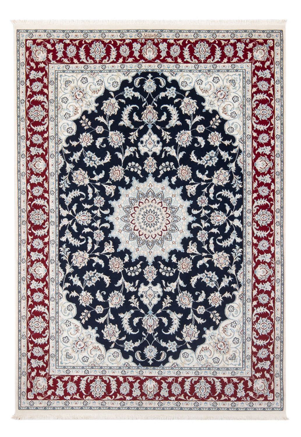 Perzisch tapijt - Nain - Premium - 207 x 149 cm - donkerblauw