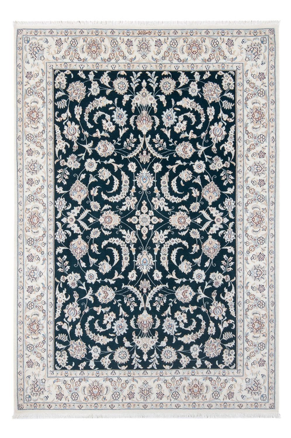 Perzisch tapijt - Nain - Premium - 210 x 148 cm - donkerblauw