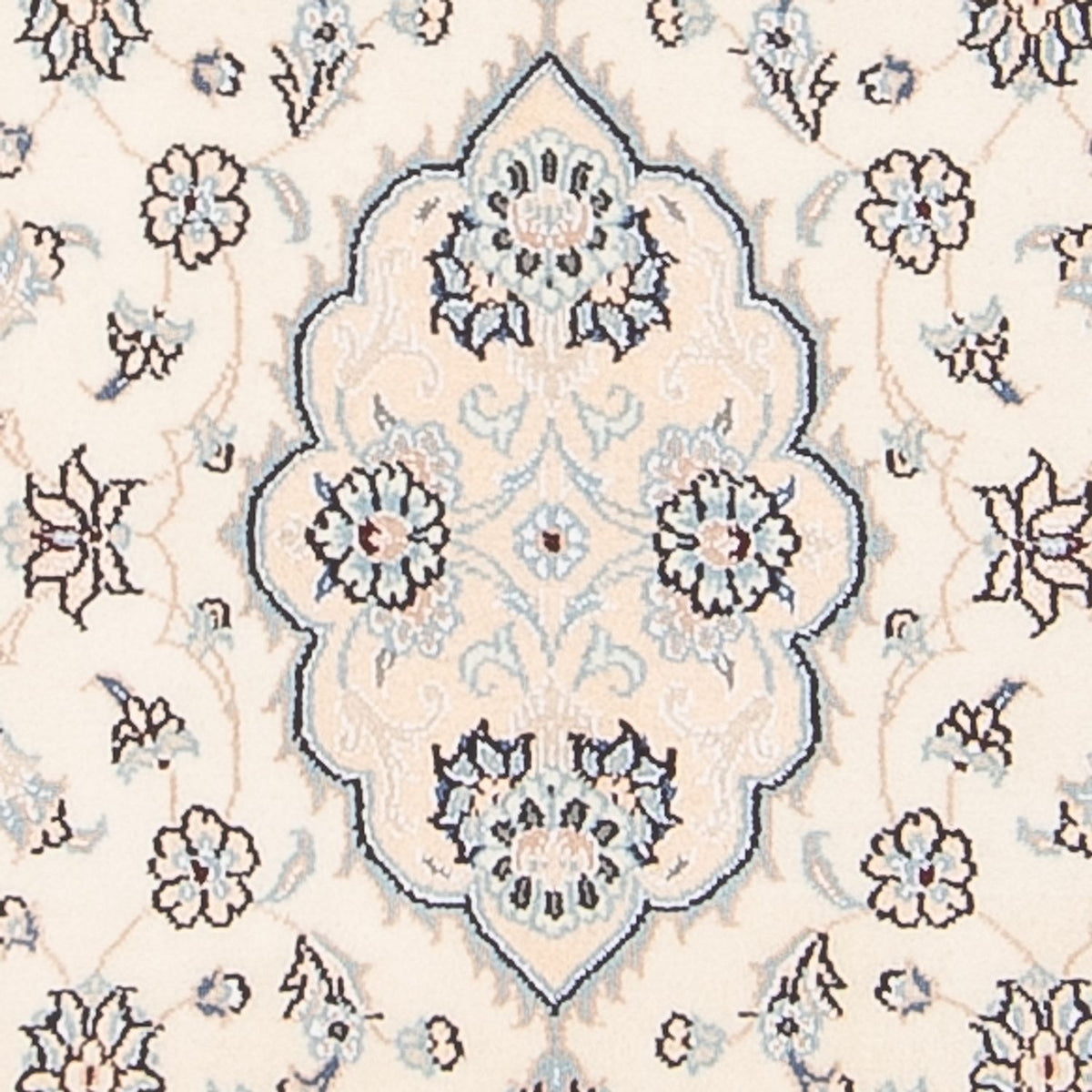 Perzisch tapijt - Nain - 95 x 55 cm - crème