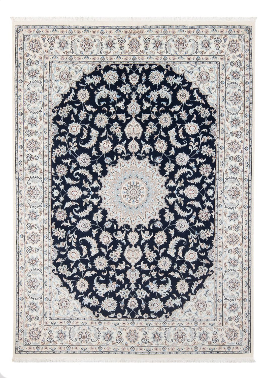 Perzisch tapijt - Nain - Premium - 202 x 150 cm - donkerblauw