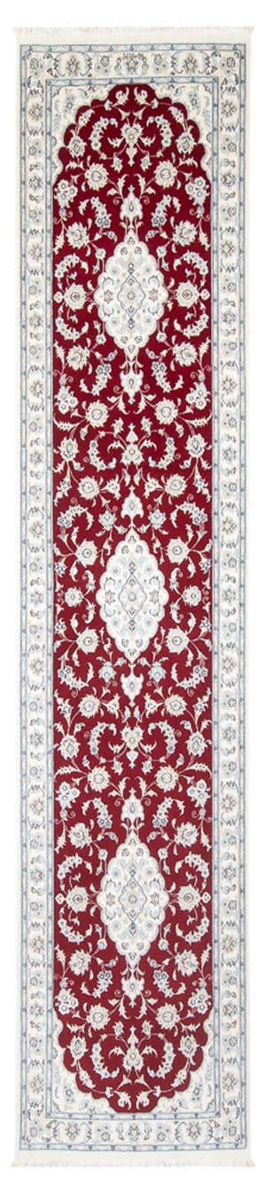 Loper Perzisch tapijt - Nain - Premium - 350 x 86 cm - rood