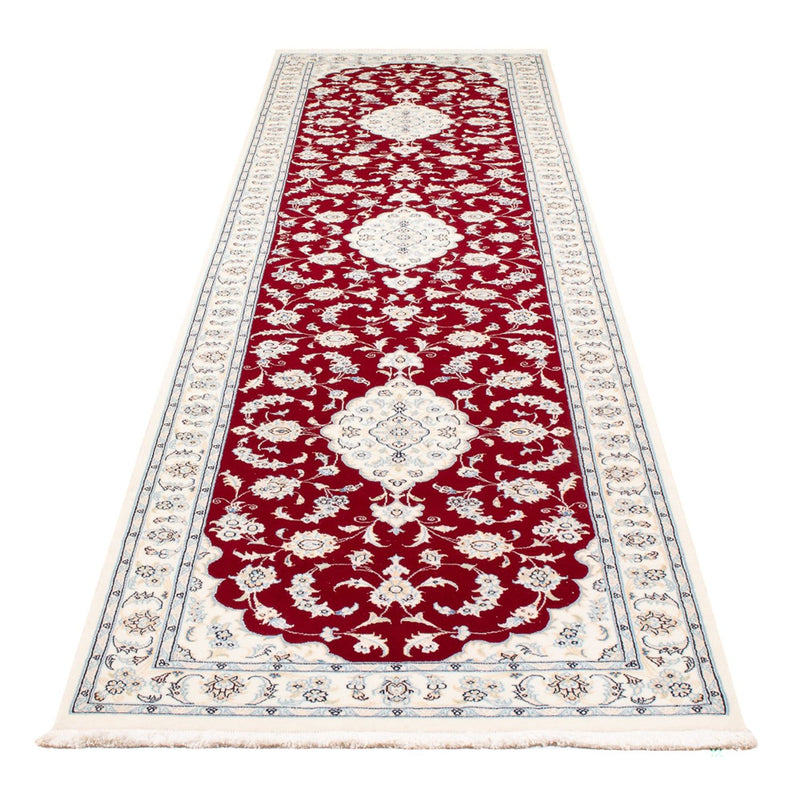 Loper Perzisch tapijt - Nain - Premium - 350 x 86 cm - rood