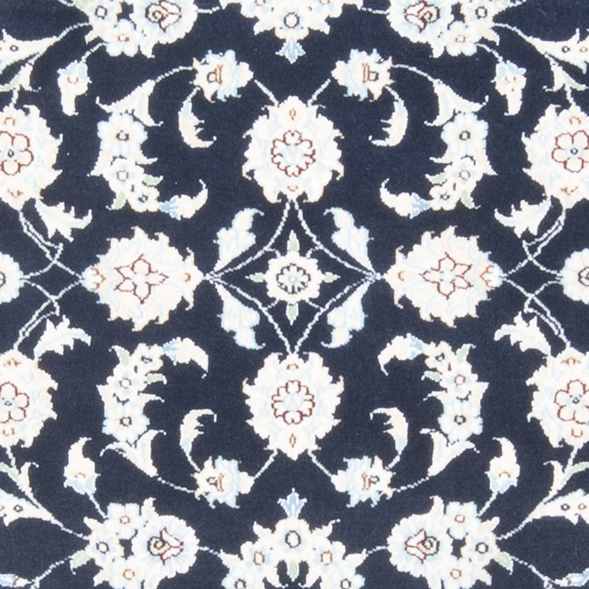 Loper Perzisch tapijt - Nain - Koninklijk - 194 x 82 cm - donkerblauw