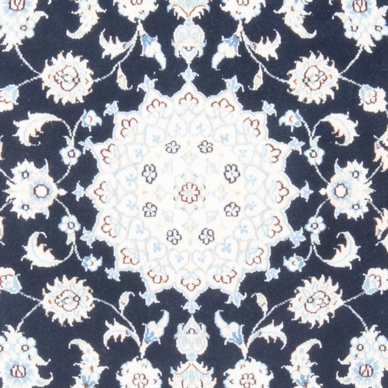 Loper Perzisch tapijt - Nain - Koninklijk - 197 x 81 cm - donkerblauw