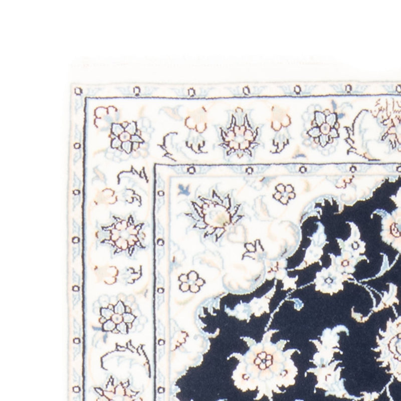 Loper Perzisch tapijt - Nain - Koninklijk - 197 x 81 cm - donkerblauw