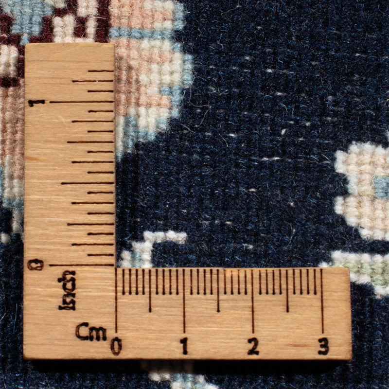 Loper Perzisch tapijt - Nain - Koninklijk - 197 x 81 cm - donkerblauw