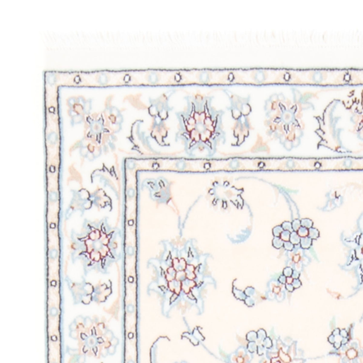 Loper Perzisch tapijt - Nain - Koninklijk - 201 x 82 cm - crème