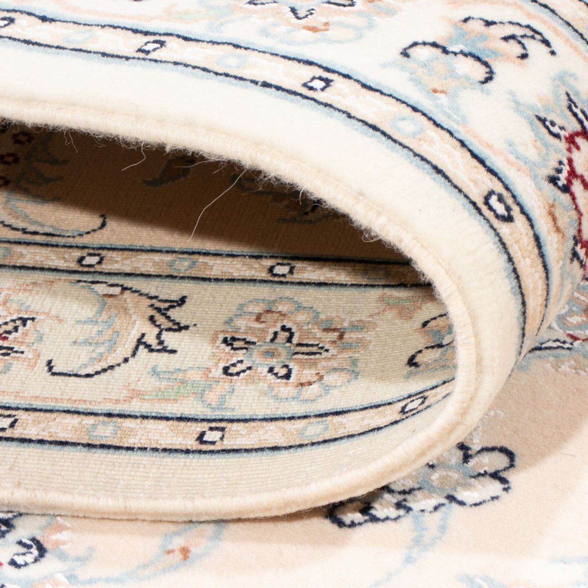 Loper Perzisch tapijt - Nain - Koninklijk - 201 x 82 cm - crème