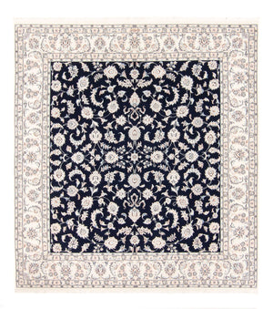 Perzisch tapijt - Nain vierkant  - 213 x 200 cm - donkerblauw