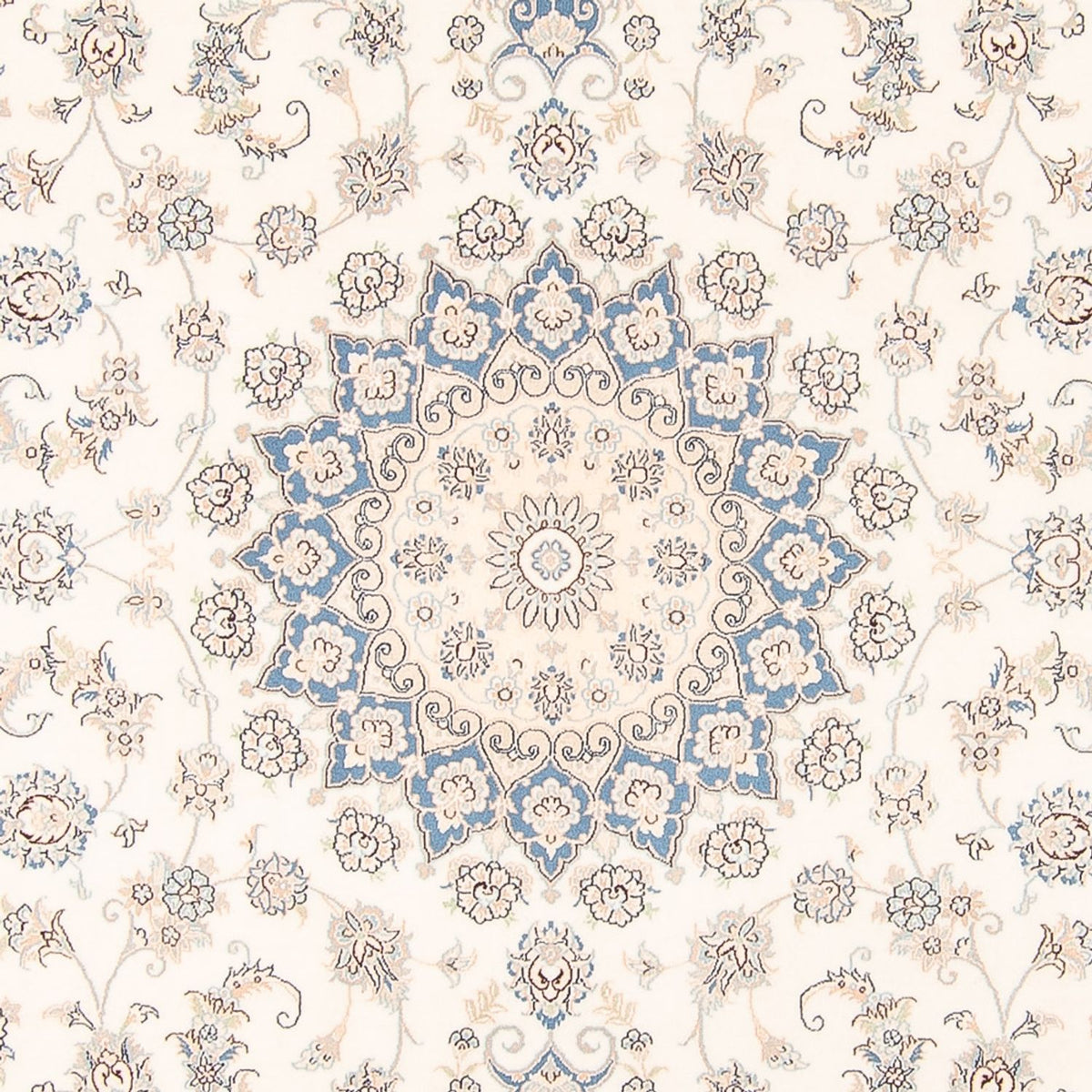 Perzisch tapijt - Nain - 260 x 226 cm - crème