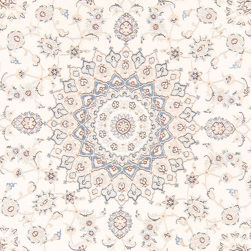 Perzisch tapijt - Nain rond  - 200 x 200 cm - crème