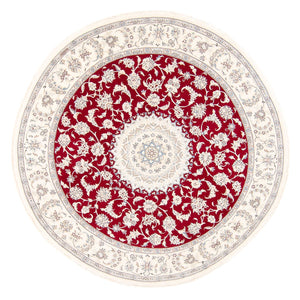 Perzisch tapijt - Nain rond  - 200 x 200 cm - rood