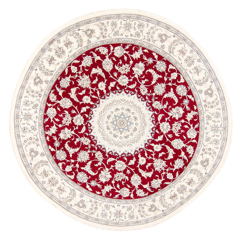 Perzisch tapijt - Nain rond  - 200 x 200 cm - rood
